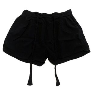 💜 U2B Black Casual Drawstring Shorts with Pockets - Size XXL